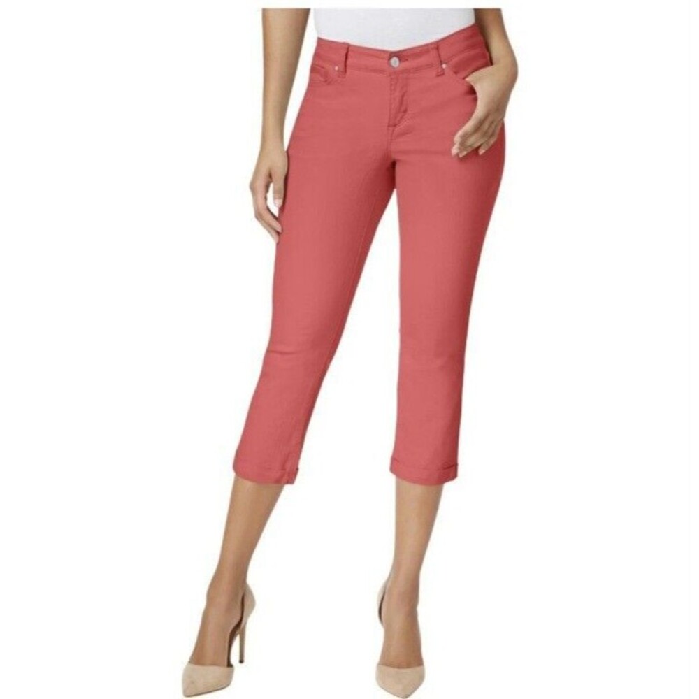Vintage America Orange Cropped Pants Size Boho Skimmer Women's Size 28Γ20